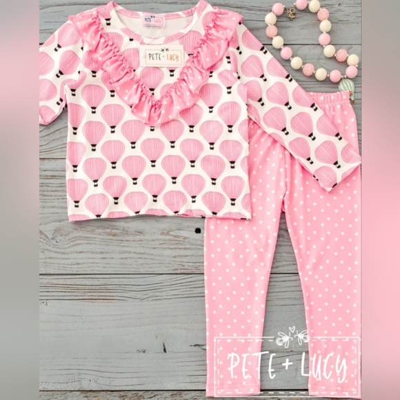 Pete & Lucy Delightful Daisy Capri/Pant Set